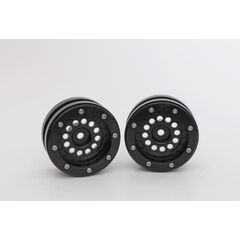 Beadlock Jantes PT-Bullet noir/noir 1.9 (2) 