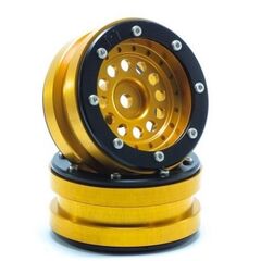 Beadlock Jantes PT-Bullet doré/noir 1.9 (2 pcs)