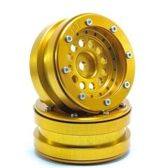 Beadlock Jantes PT-Bullet doré/doré 1.9 (2 pcs)