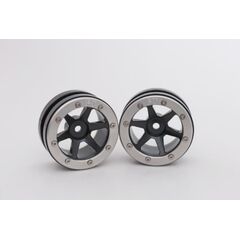 Beadlock Jantes PT-Slingshot noir/argent 1.9 (2) 
