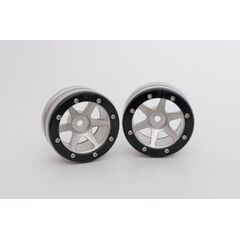 Beadlock Jantes PT-Slingshot argent/noir 1.9 (2) 