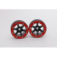 Beadlock Jantes PT-Wave noir/rouge 1.9 (2) 