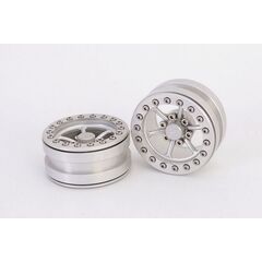 Beadlock Wheels PT-Power Silver/Silver 1.9 (2pcs)