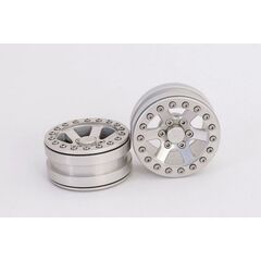 Beadlock Wheels PT-Escalade Silver/Silver 1.9 (2 pcs)
