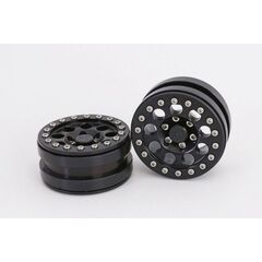 Beadlock Wheels PT-Ghost Black/Black 1.9 (2pcs)