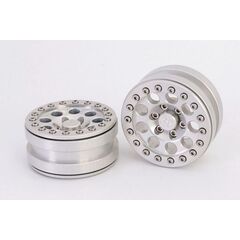 Beadlock Wheels PT-Ghost Silver/Silver 1.9 (2pcs)
