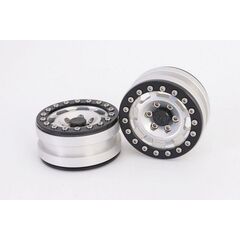 Beadlock Wheels PT-Vintage Silver/Black 1.9 (2 pcs)