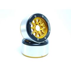Beadlock Wheels GEAR doré/noir 1.9 (2) sans moyeu de roue