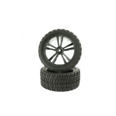 Black Rear Tires and Rims for  SC,DB,HM,XR (31212B+31405) 2P