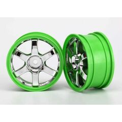 Wheels, Volk Racing TE37 (chrome/gree n) (2)