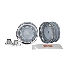 Wheels, 1.9', chrome (2)/ center caps (2)/ decal sheet (requires #8255A ex tended stub axle)