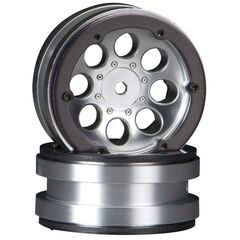 8-Hole 1.9 Beadlock Wheel Satin Chrom e (2)