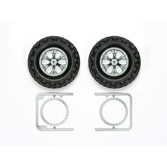 Rock Block Tires w/Tapered 6-Spoke Wheels (CC-01)
