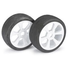 Paire de roues Buggy  6 battons/Street  blanc 1/8ème (2pcs)