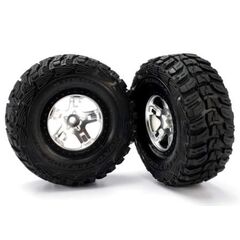 Tire & wheel assy, glued SCT satin