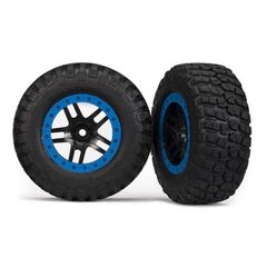 Tires & wheels, assembled, glued Blue