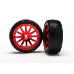 Wheels 12-SP Red & Slike Tyres