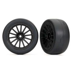 Tires and wheels, assembled, glued (m ulti-spoke black wheels, 2.0' ultra-w ide slick tires, foam in