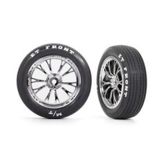 Tires & wheels, assembled, glued (Wel d chrome wheels, tires, foam inserts) (front) (2)