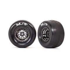Tires & wheels, assembled, glued (Wel d black chrome wheels, tires, foam in serts) (rear) (2)