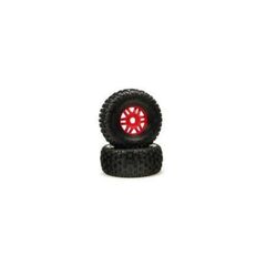 DBOOTS 'Fortress' Tire Set Glued (Red ) (2pcs)