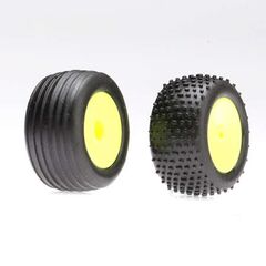 MICRO Front/Rear Wheels & Tires 4 pneus / jantes - jaune