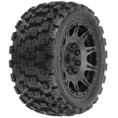 1/6 Badlands MX57 Fr/Rr 5.7 Mntd 24mm Blk (2)