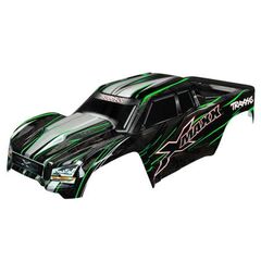 Body, X-Maxx, green (painted, decals