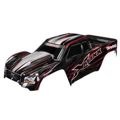 Body, X-Maxx, red (painted, decals ap plied) (assembled with tailgate protector)