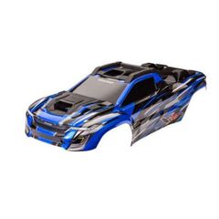 Body, XRT, blue (painted, decals appl ied) (assembled with front & rear bod y supports for clipless mounting, roo