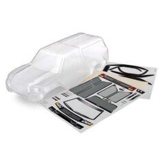 Body with camper, TRX-4 Sport (clear, trimmed, requires painting)/ window masks/ decal sheet