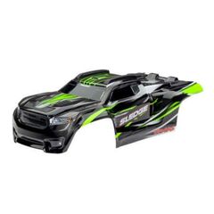 Body, Sledge, green/ window, grille, lights decal sheet (assembled with fr ont & rear body mounts and rear body