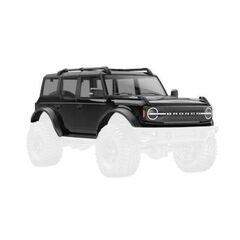 Body, Ford Bronco, complete, black (i ncludes grille, side mirrors, door ha ndles, fender flares, windshield wipe