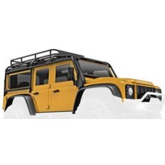 Body, Land Rover Defender, complete, tan (includes grille, side mirrors, d oor handles, fender flares, fuel cani