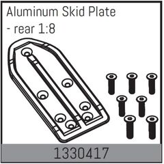 Aluminium Skid Platte - hinten 1:8