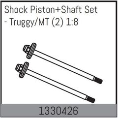 Tige de piston avec plaque de piston Truggy/MT (2) 1:8