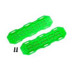Traction boards, green/ mounting hard ware