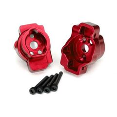 Portal drive axle mount, rear, 6061-T 6 aluminum (red-anodized) (left and r ight)/ 2.5x16 CS (4)