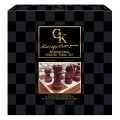 KASPAROV Championship Chess Set FSC Holz-Spielbrett 39 cm x 39 cm