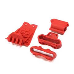 Rear Lower Skid/Gearbox Mount (1pc) - Red