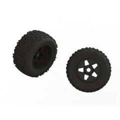dBoots 'FORTRESS' Tire Set Glued (Bla ck) (2 Pairs)