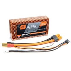 4000mAh 2S 7.6V 100C Smart HV LiPo Sh ort 5mm Tubes