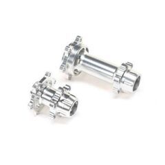 Aluminum Hub Set, Machined, Silver : PM-MX