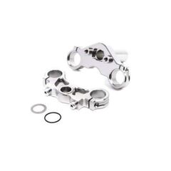 Aluminum Triple Clamp Set, Silver: PM -MX