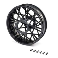 Rear Wheel Set, Black: PM-MX