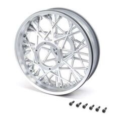 Rear Wheel Set, Satin Chrome: PM-MX