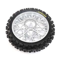 Dunlop MX53 Rear Tire Mounted, Chrome : PM-MX