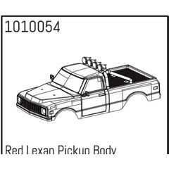 Red Lexan Pickup Carrosserie