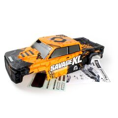 Carrosserie peinte GTXL-6 Kingcab (Noir/Orange)