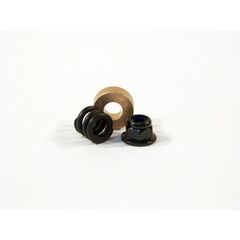 RESSORT 4.9X8X7MM ET RONDELLE 4.3X10X1.0MM (HEX/NOIR) (SAVAGE 21)